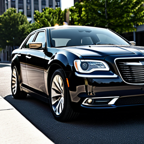 Modernized Chrysler 300 Design**

"A Chrysler 300, redesigned with sleek LED headlights and a sporty rear, parked in a modern urban environment, fully clothed, appropriate content, safe for work, perfect anatomy, natural proportions, professional automotive photography, high quality, daytime scene."

**