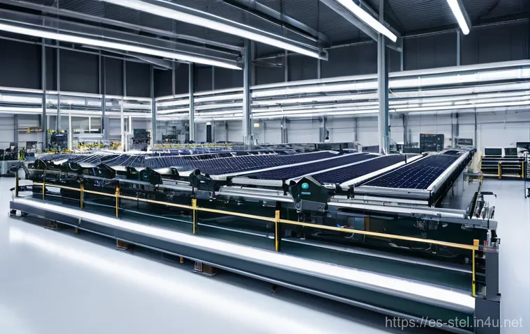 스텔란티스의 글로벌 시장 전략 - **Prompt: "A dynamic, wide-angle shot inside a clean, modern automotive factory in Zaragoza, Spain. ...