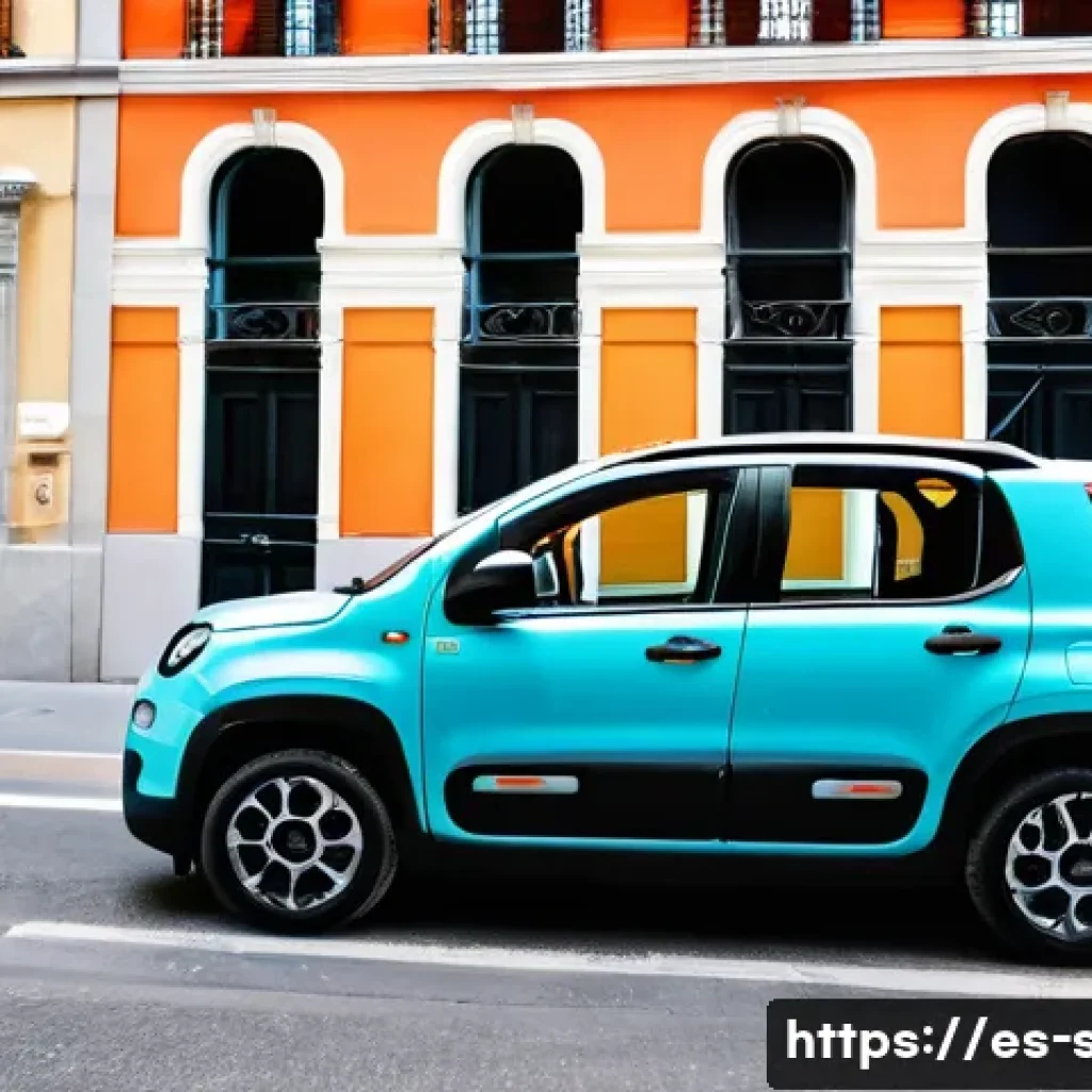 피아트 판다와 스즈키 이그니스 비교 - **Urban Agility and Distinctive Style:**
"A vibrant, dynamic street scene in Madrid's historic c...